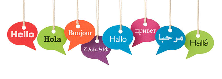 Image of "Hello" signs in various langauges